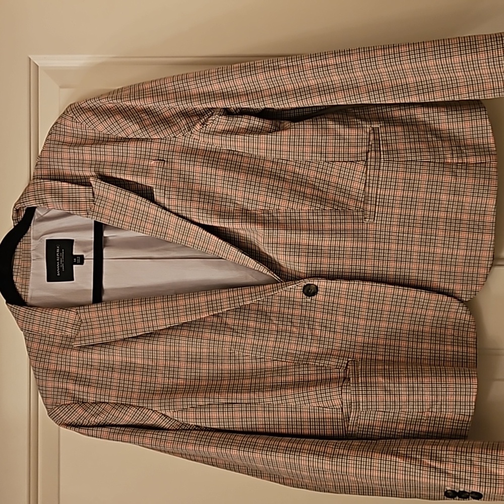 Banana Republic Classic Fit Houndstooth Blazer 14
